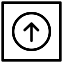 Up arrow depicting an upgrade